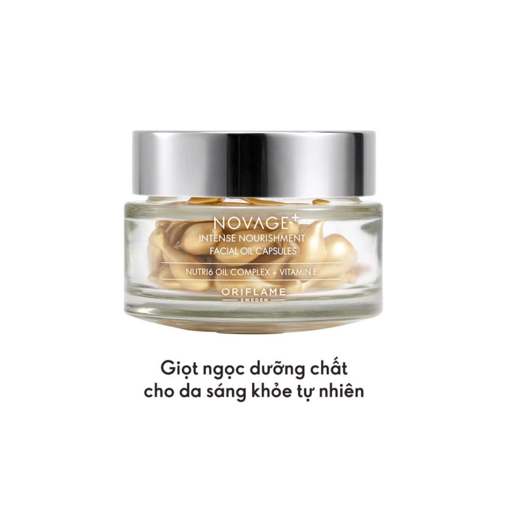 42556 Oriflame – Viên dầu dưỡng Novage+ Intence Nourishment Facial Oil Capsules chống lão hóa