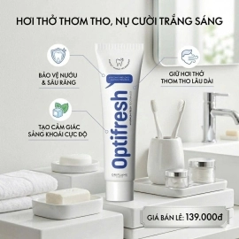 Mẫu mới - Kem đánh răng Oriflame Optifresh Maximum Fresh 100ML DATE 12.2028