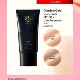 42112 ORIFLAME- KEM TRANG ĐIỂM GIORDANI GOLD CC CREAM SPF 30 + UVA PROTECTION – LIGHT 30ML