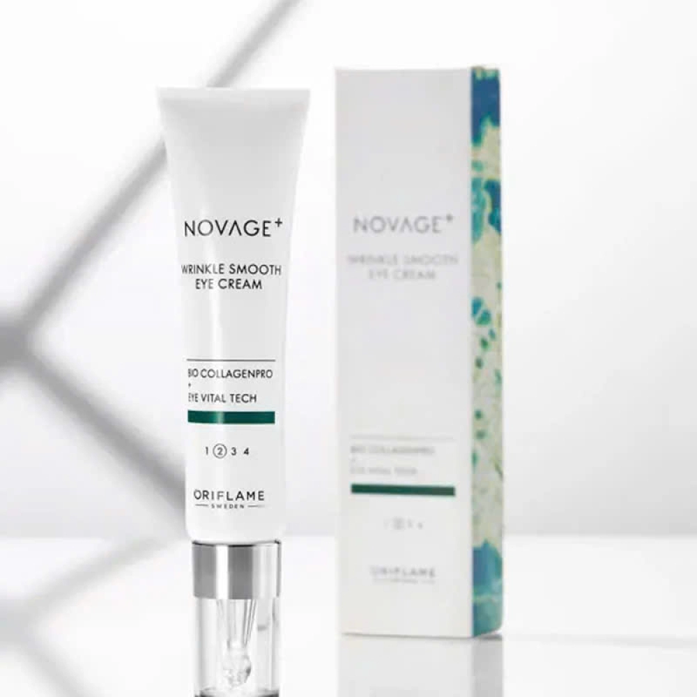 41034 oriflame- Kem dưỡng da mắt cải thiện nếp nhăn NovAge Wrinkle Smooth 15ml