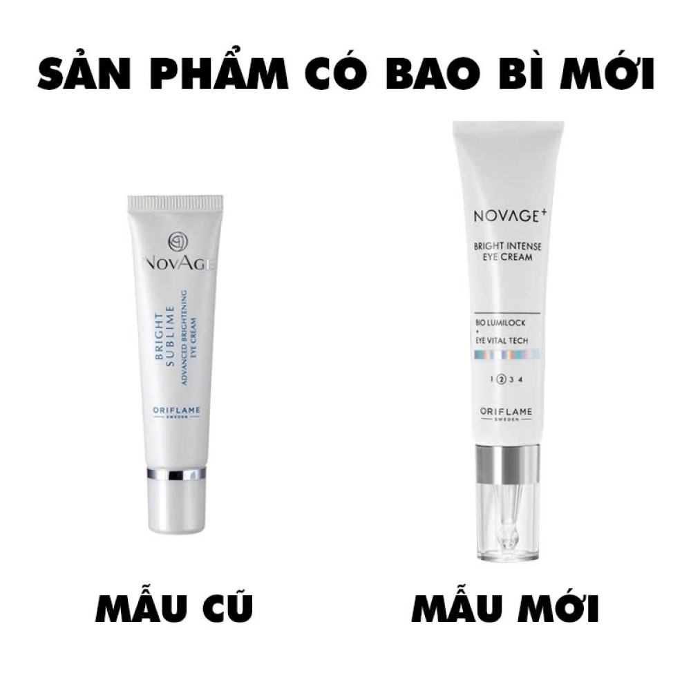 41033 oriflame- Kem dưỡng da mắt rạng rỡ + đều màu NOVAGE+ Bright Intense 15ml