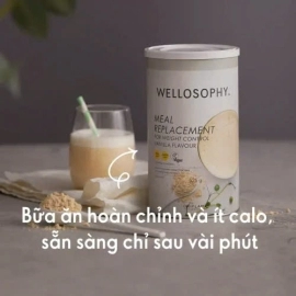 45306 Oriflame – Bột Wellosophy Meal Replacement for Weight Control thay thế bữa ăn hỗ trợ giảm cân vị Vani – 525 gram 