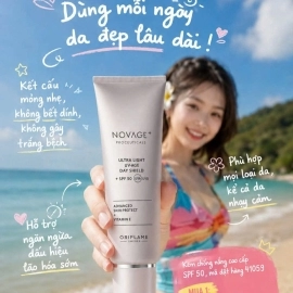 41059 Oriflame – Kem chống nắng Novage+ Proceuticals Ultra Light UV-Age Day Shield + SPF 50  tuýp 30ml