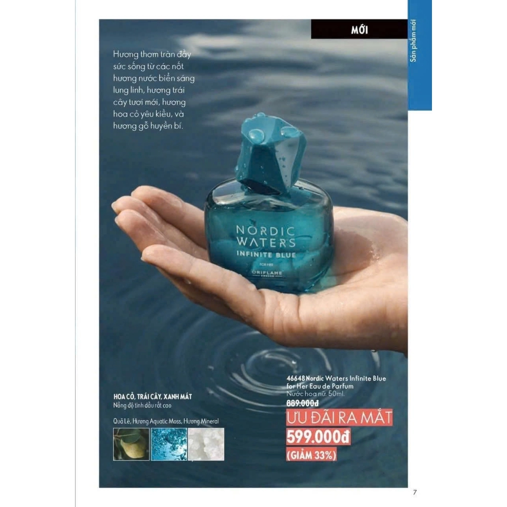 46648 Nước hoa nữ Nordic Waters Infinite Blue for Her 50ml 46648 Nước hoa nữ Nordic Waters Infinite Blue for Her 50ml