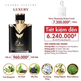 NƯỚC HOA NAM CHARME LUXURY 100ML