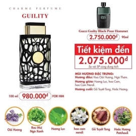 NƯỚC HOA NAM CHARME GUILITY 100ML