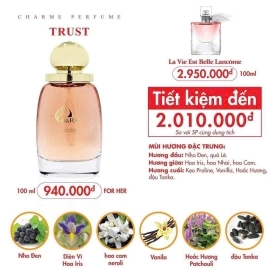 NƯỚC HOA NỮ CHARME TRUST 100ML