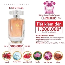NƯỚC HOA NỮ CHARME UNIVERSAL 100ML