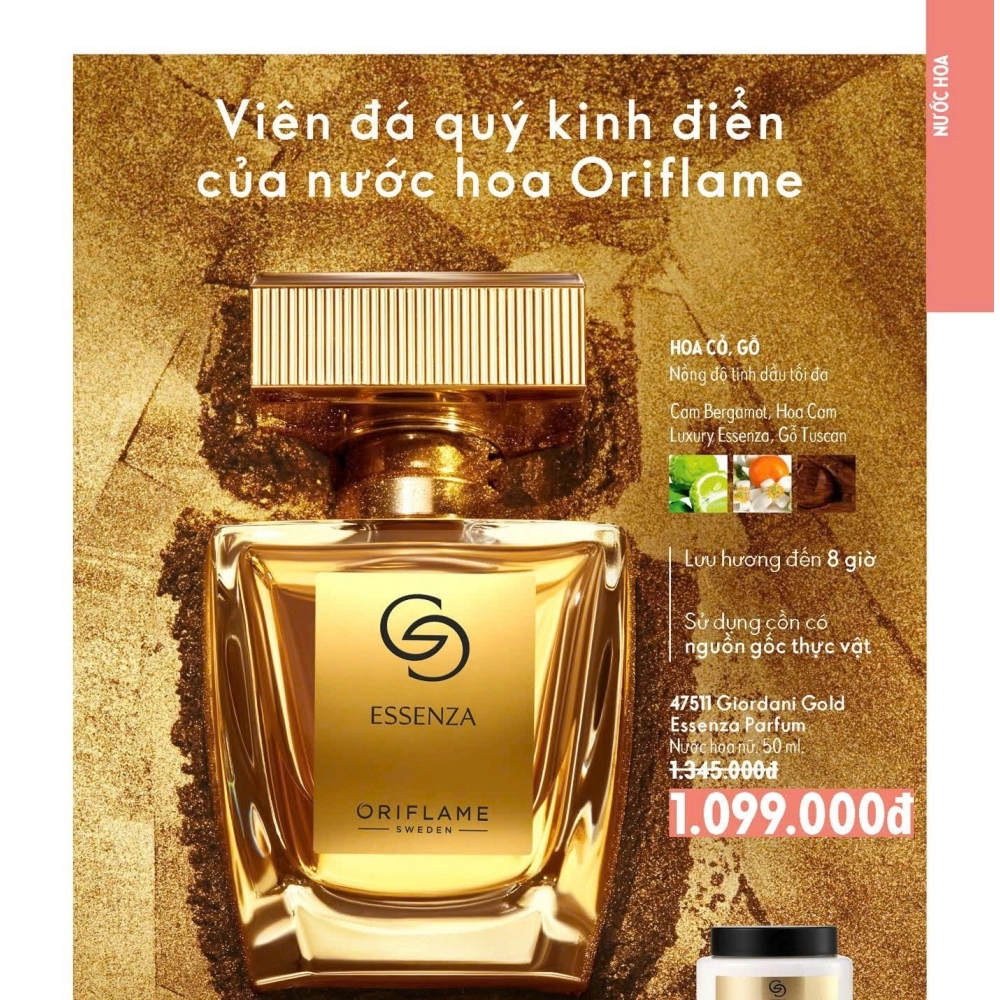 42503 Oriflame – Nước hoa Oriflame nữ Giordani Gold Essenza Parfum 50ml 42503 Oriflame – Nước hoa Oriflame nữ Giordani Gold Essenza Parfum 50ml