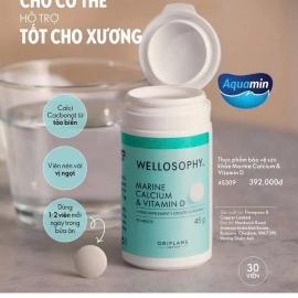 31766 ORIFLAME Thực phẩm bảo vệ sức khỏe Marine Calcium & Vitamin D 30 VIÊN DATE 12.2025