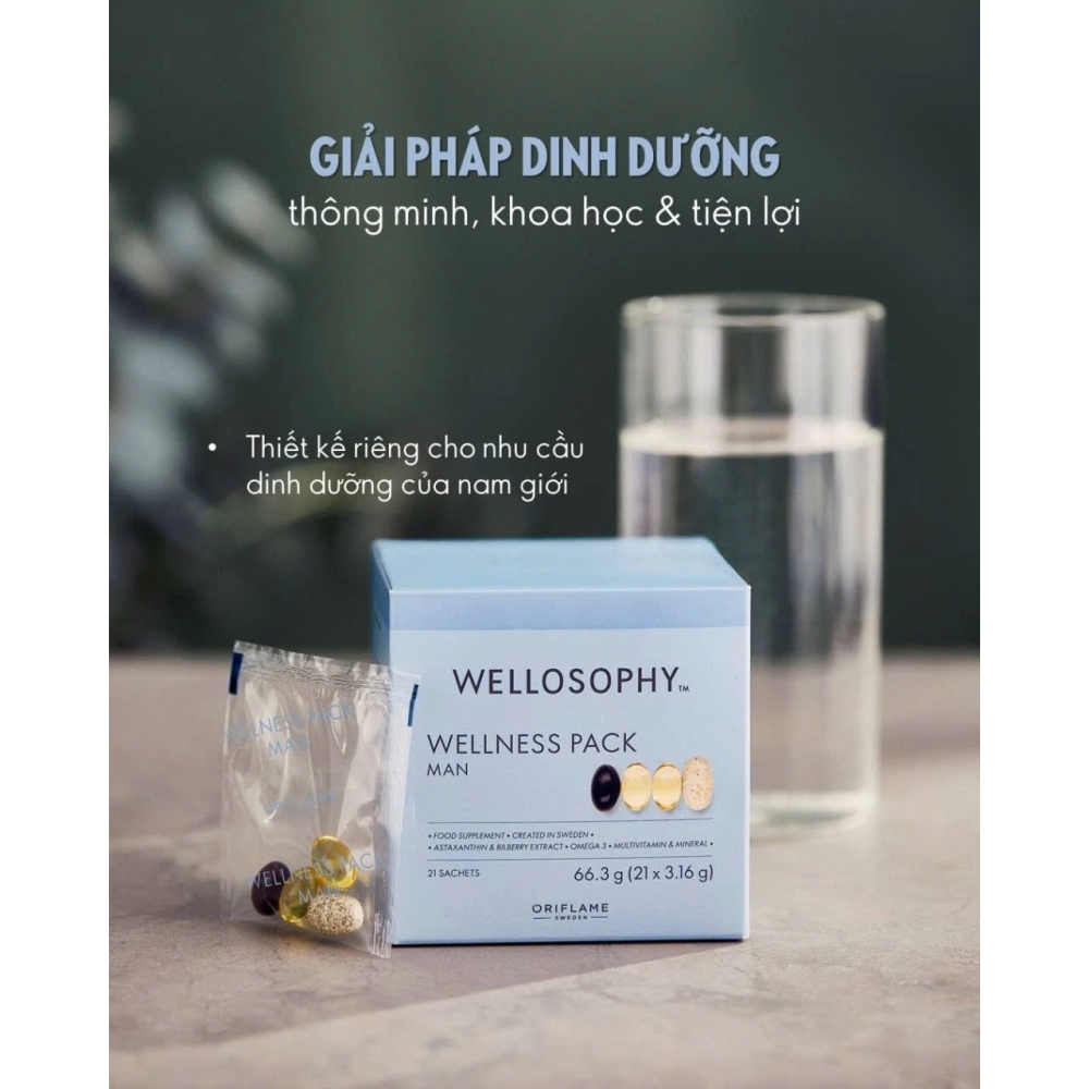Thực phẩm bảo vệ sức khỏe WELLOSOPHY Wellness Pack Man
