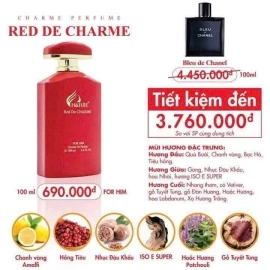 NƯỚC HOA NAM RED THE CHARME 100ML 