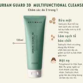 44253 ORIFLAME-  SỮA RỬA MẶT 3 IN 1 URBAN GUARD 3D 125ML DATE 02.2026-2027