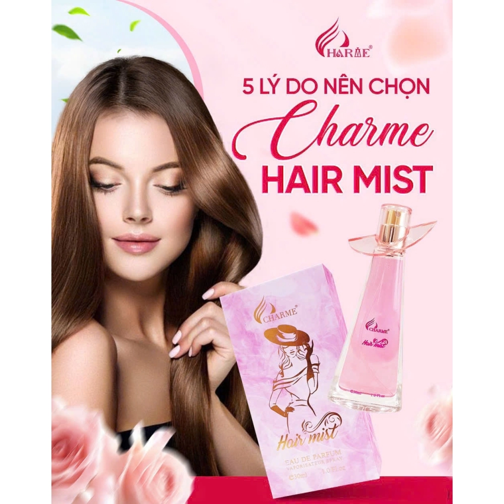 NƯỚC HOA CHO TÓC CHARME HAIR MIST 30ML