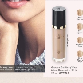 31803 Oriflame – Kem nền Giordani Gold Long Wear Mineral Foundation SPF 15